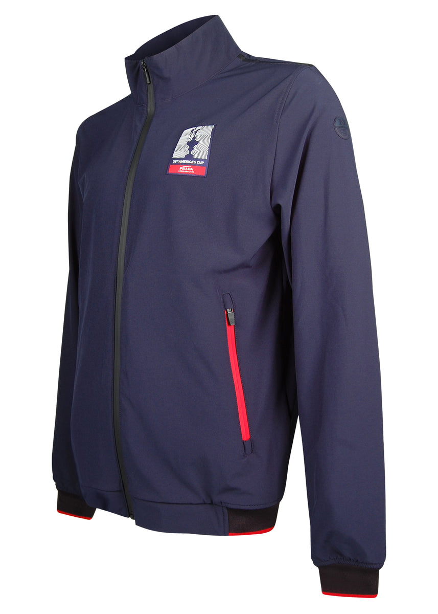 Prada X North Sails - Exclusive 36th America's Cup Collection Zip Through  Carbon Detail Jacket - 099535 - Navy Red