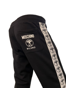 Moschino - Question Mark Tape Joggers - 600019 - Black