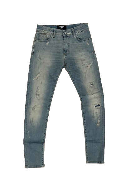 Represent - Rip Up Skinny Jeans - 098130 - Light Wash