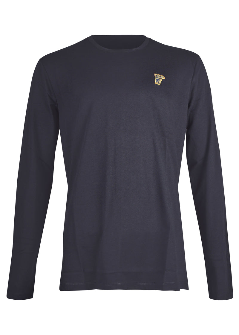 Versace Collection - Classic Long Sleeve Iconic Half Medusa T-Shirt